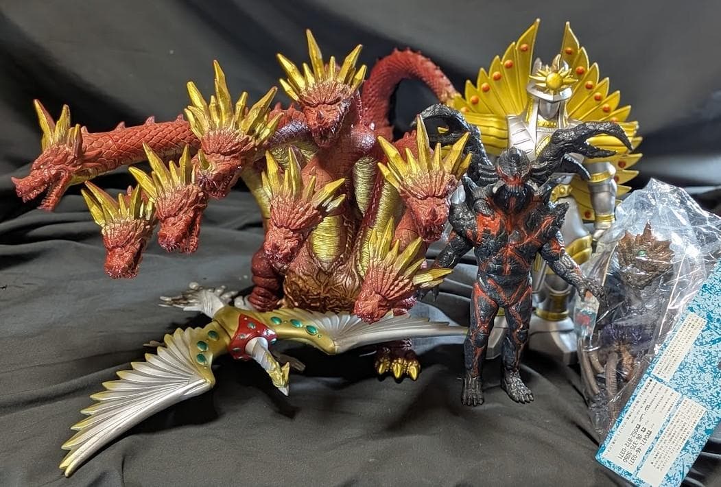 「ヤマトタケル」ヤマタノオロチ他（バンダイ）ソフビ コンプリート５体セット