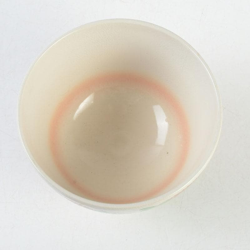 茶道具　白井半七造　色絵　秋草絵　茶碗　銘「涼風」　即中斎極め箱　M　9726