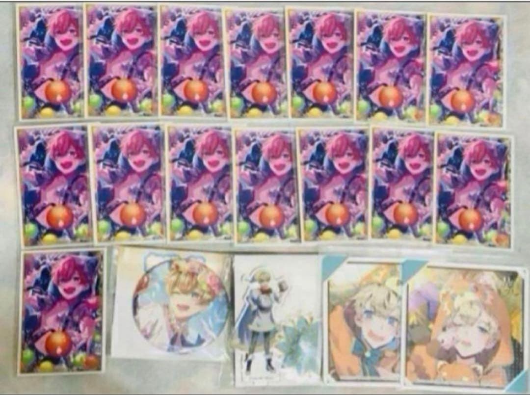 おべいみー　ルーク　チェキ15枚　アクスタ　ホロ缶バッジ　コースター2枚