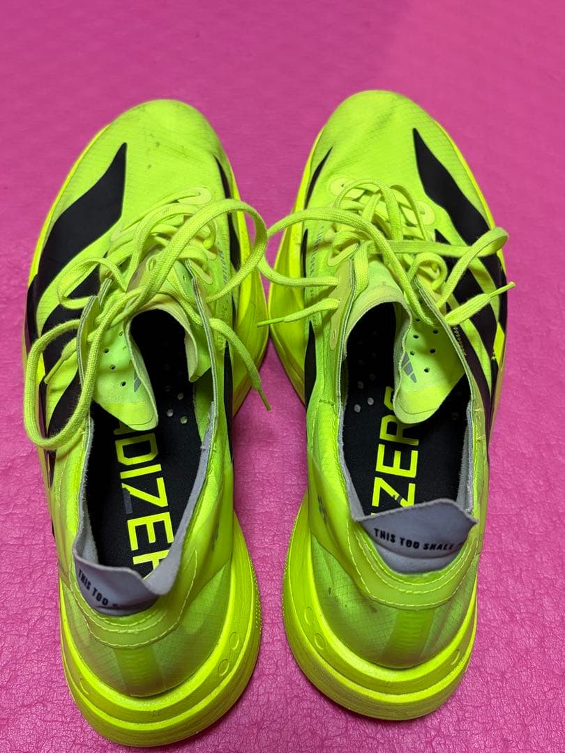 アディオスプロ4 ADIZEROADIOS PRO 4 蛍光イエロー26.5cm