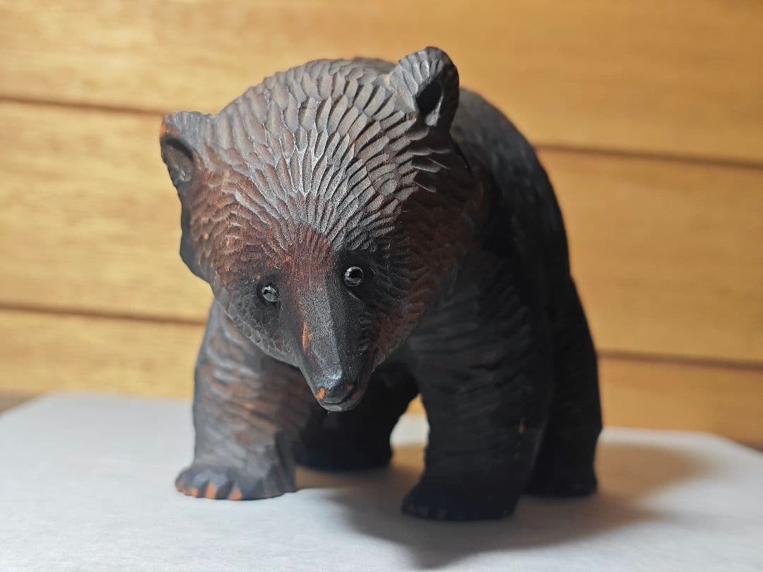 希少　八雲 やくも　朴瑩 中里伊三郎　木彫り　熊 北海道　アイヌ　民芸