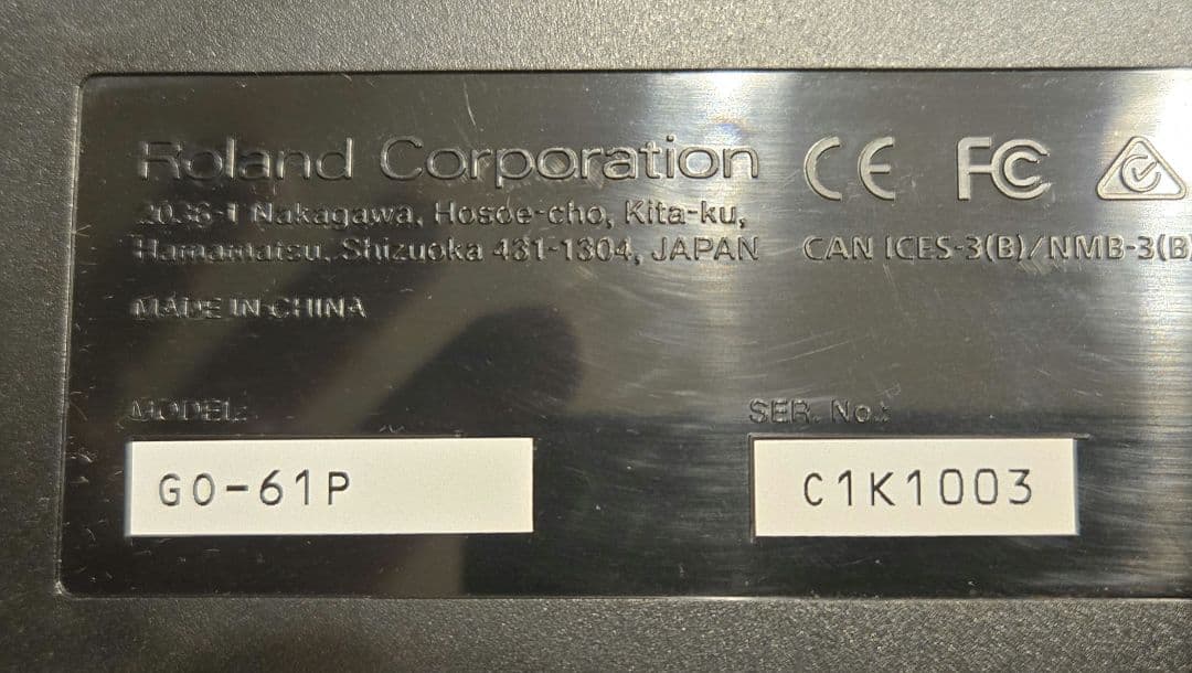 ◆Roland 電子ピアノ GO-61P