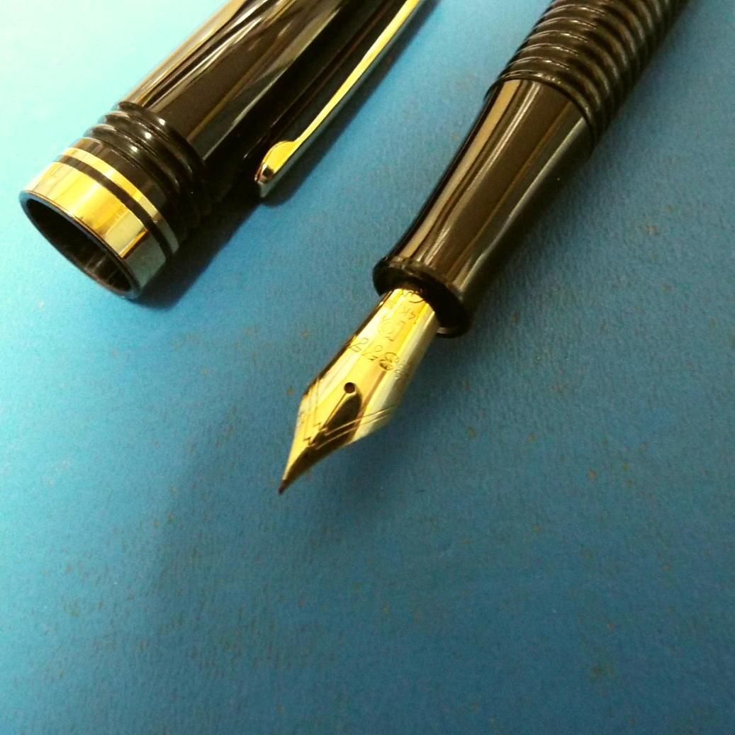 PLATINUM プラチナ 万年筆 #3776 ギャザード 14K 細字 文房具