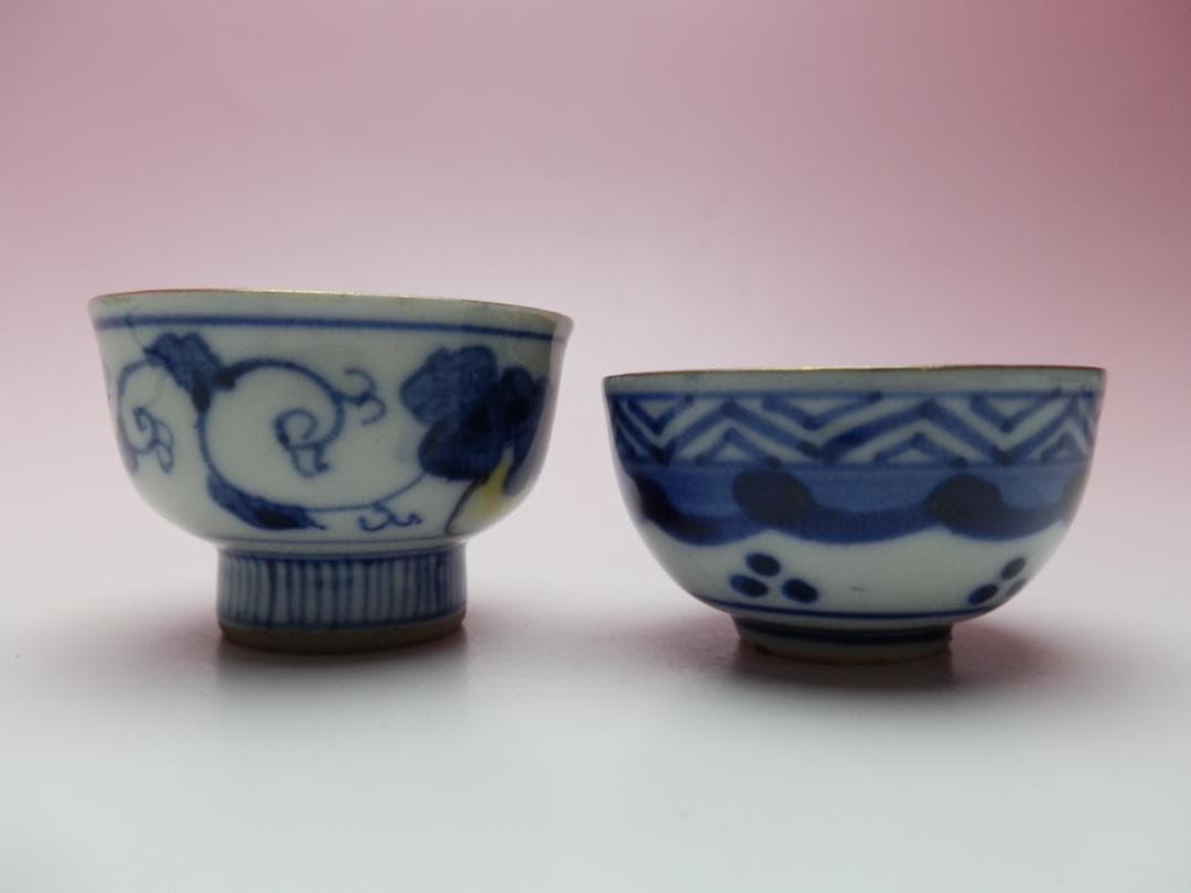 九谷 金彩 花紋 盃 E71224