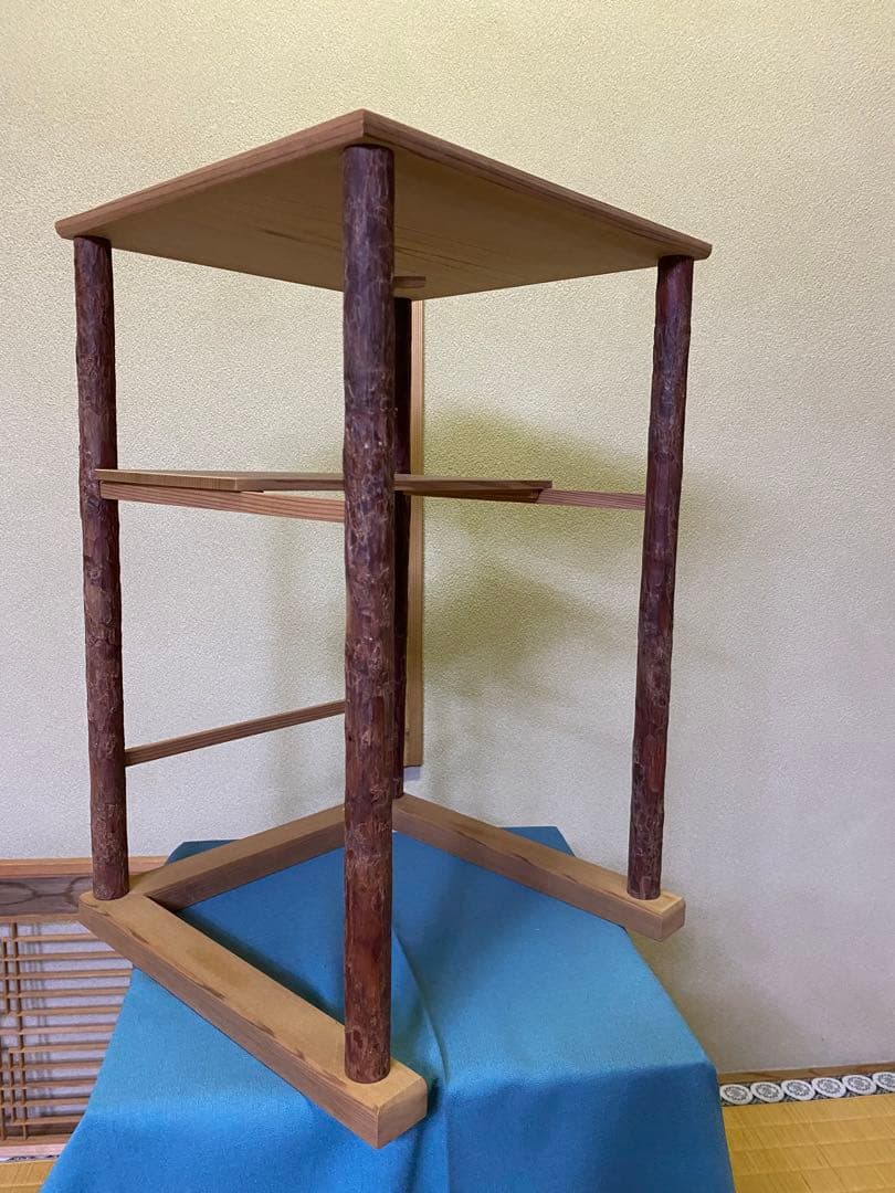 茶道具/寒雲卓　円能斎好写し　組立式