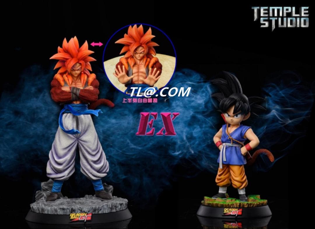 新品未開封『ドラコンボール』 聖殿スーパーサイヤ人4　ガレージキット スタチュー