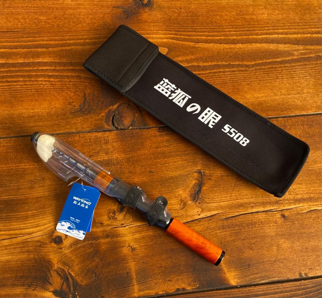 超軽量　カーボンロッ5ft トラウトロッド　スピニングロッド　ウッドグリップ