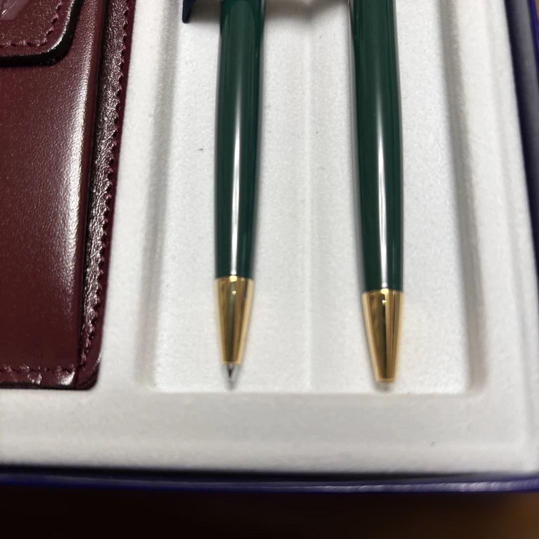 WATERMAN ボールペン しゃーペン2本セット レザーケース付き