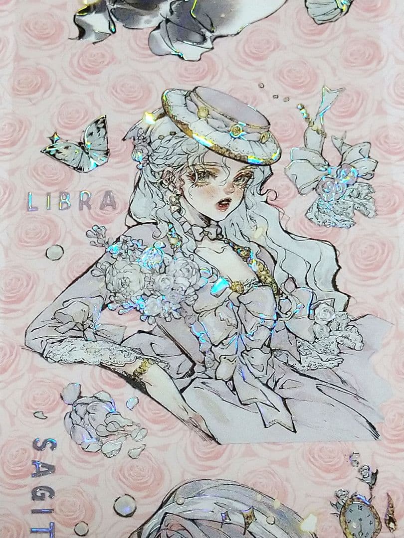 ✩のこり１✩J1045＃熠熠生輝(贝壳光)逗号切り売り海外人物マステ女の子