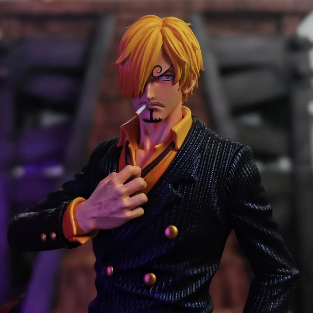 ワンピース 麦わら海賊団 サンジ ガレージキット フィギュア LXスタジオ 黒