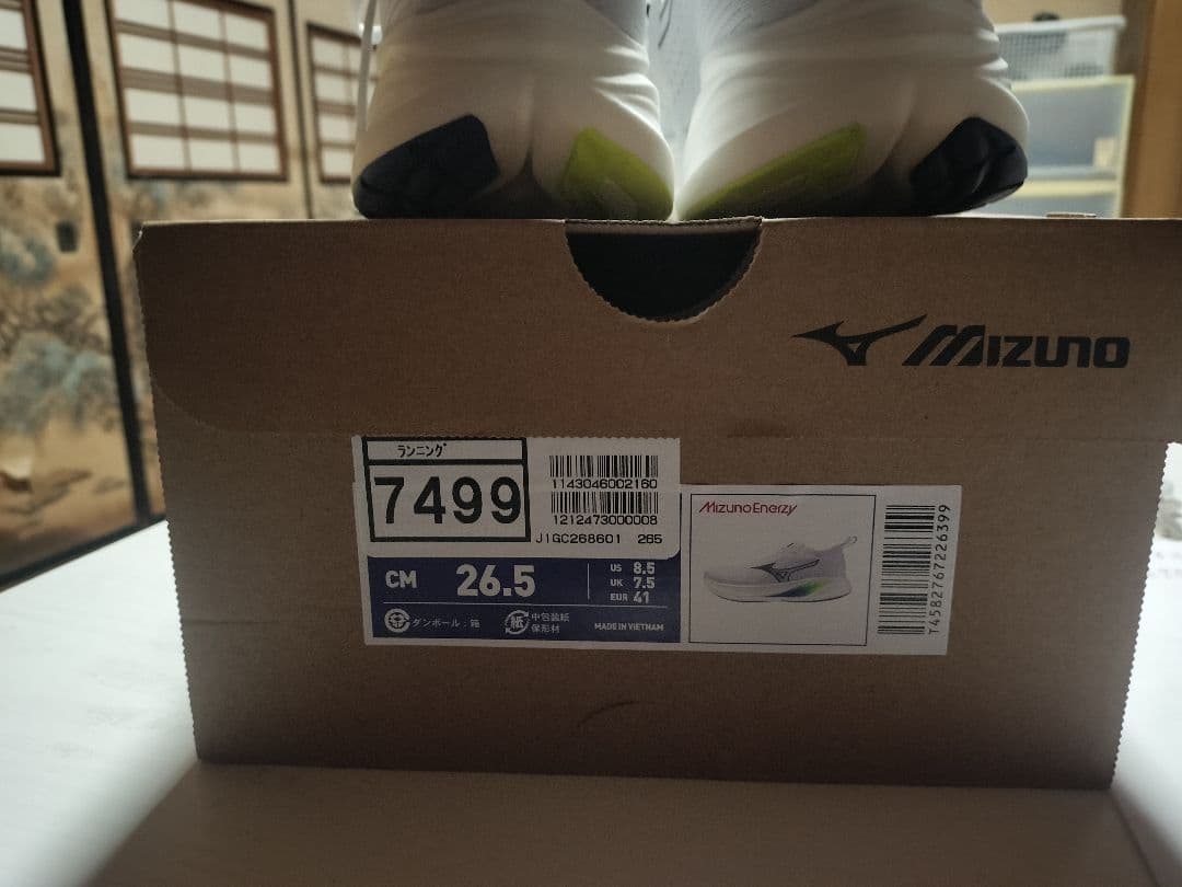 Mizuno ネオゼンランニングシューズ ホワイト26.5