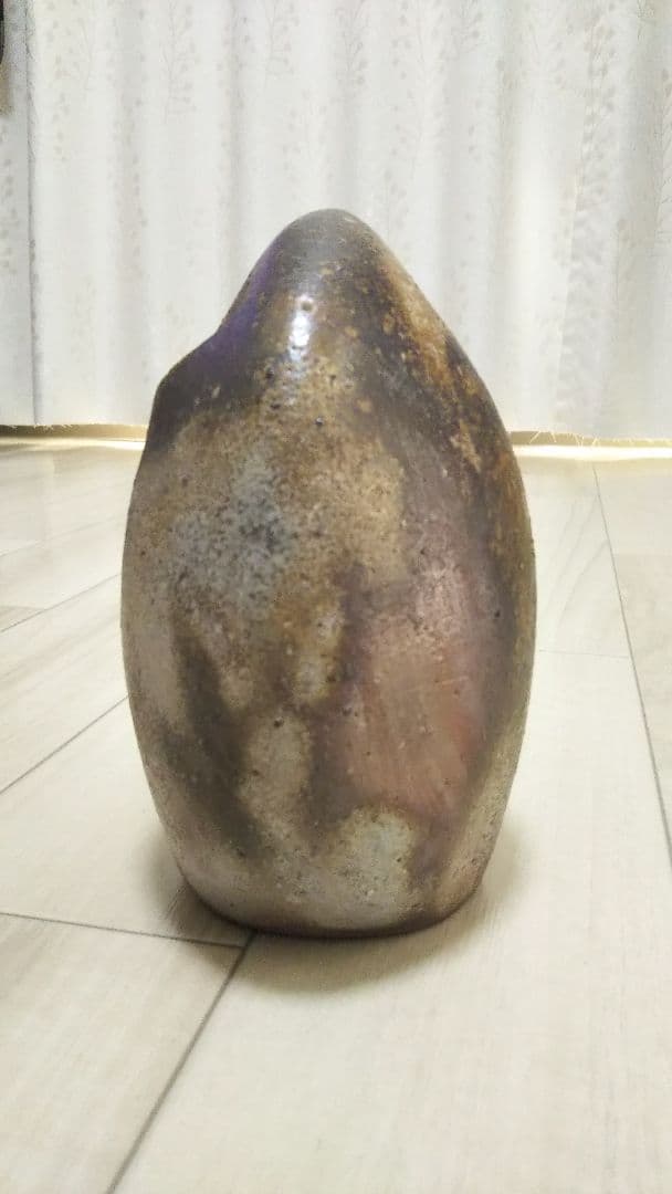 備前焼 花瓶 奥本丸味