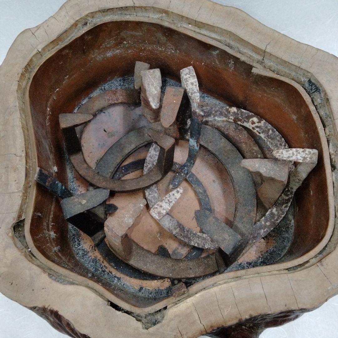 天然木　火鉢　五徳　まとめ売り　切り株レトロ