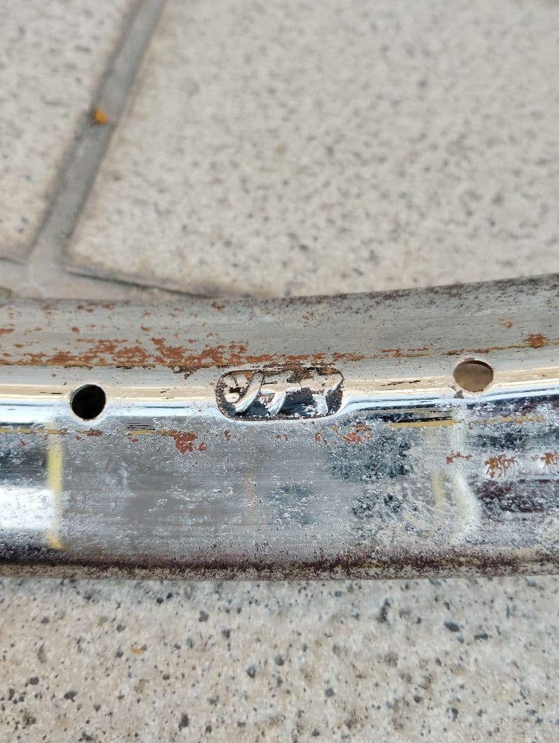 稀少新品 昭和30年代 BEリム 26 1 3/4？柳原 運搬車32穴サビ多数