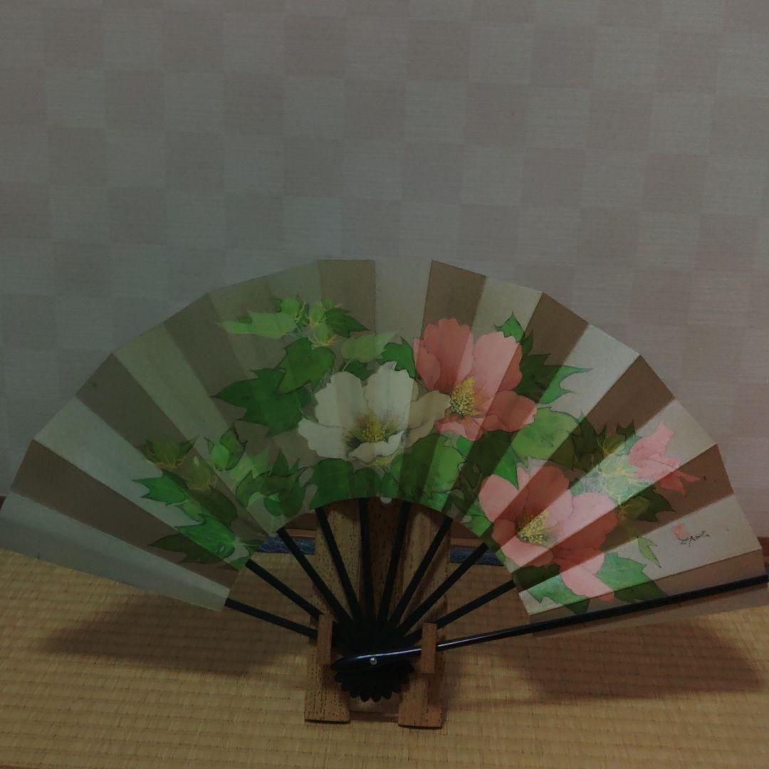 飾り扇子　花暦　東笙蒼作