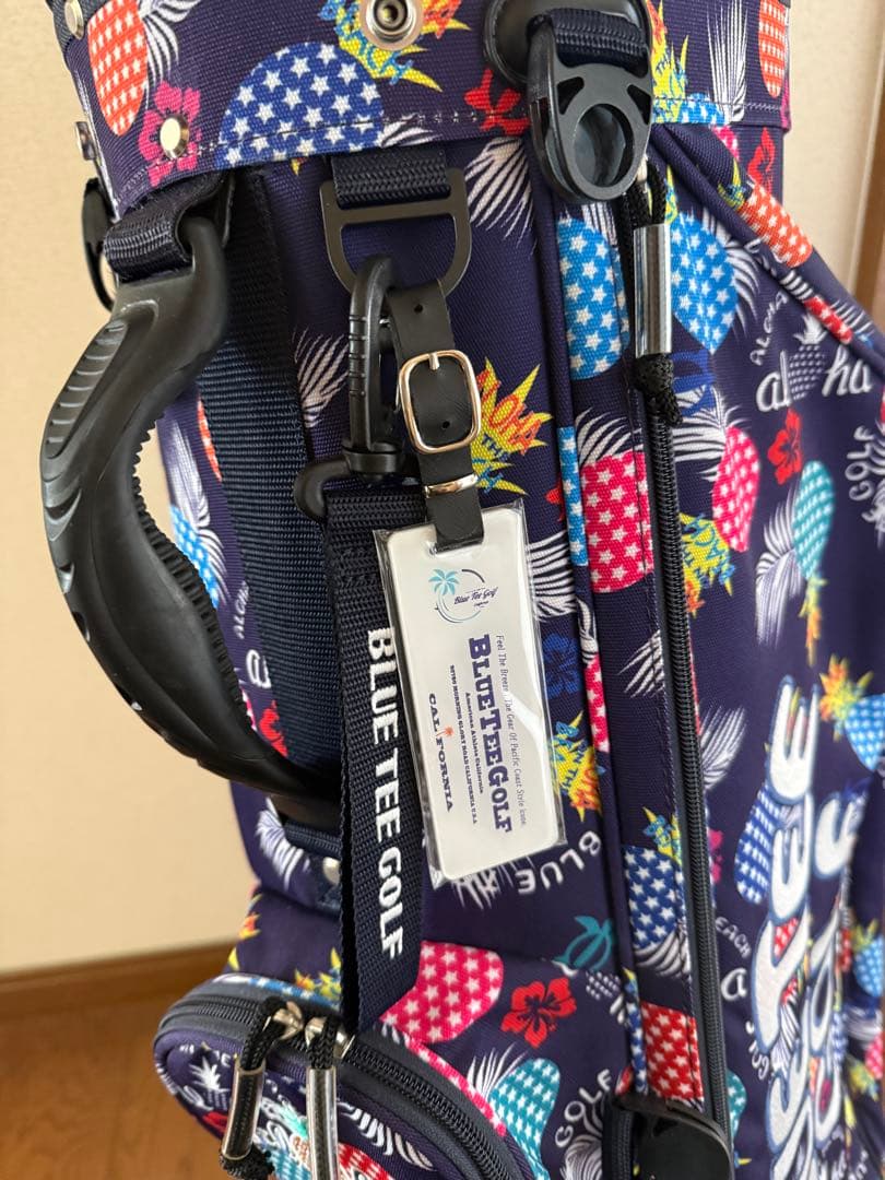 【美品】ブルーティーゴルフ 軽量 スタンド キャディバッグ ポップンパイン