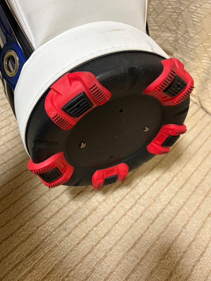 le coq sportif キャディバッグ ホワイト/ブラックおまけ付き