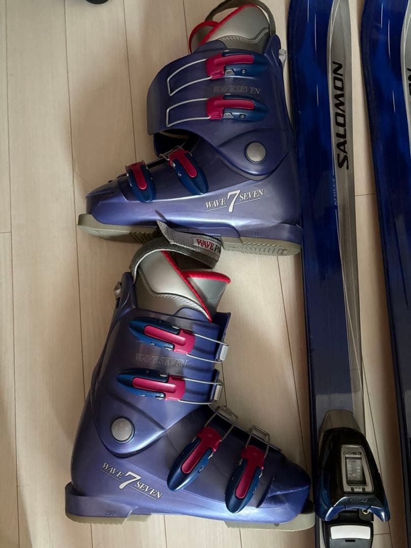 サロモンスキーとブーツのセット　１６２センチブーツ２３から２４センチ用　大人用