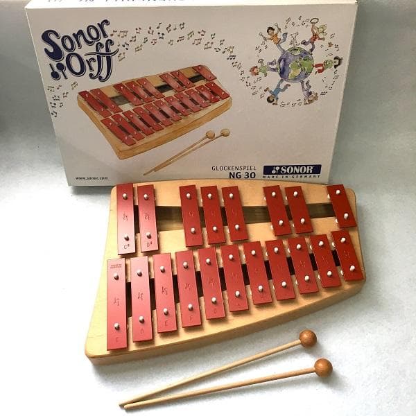 Y 美品 鉄琴 NG30 ゾノア SONOR グロッケンシュピール メタルフォン