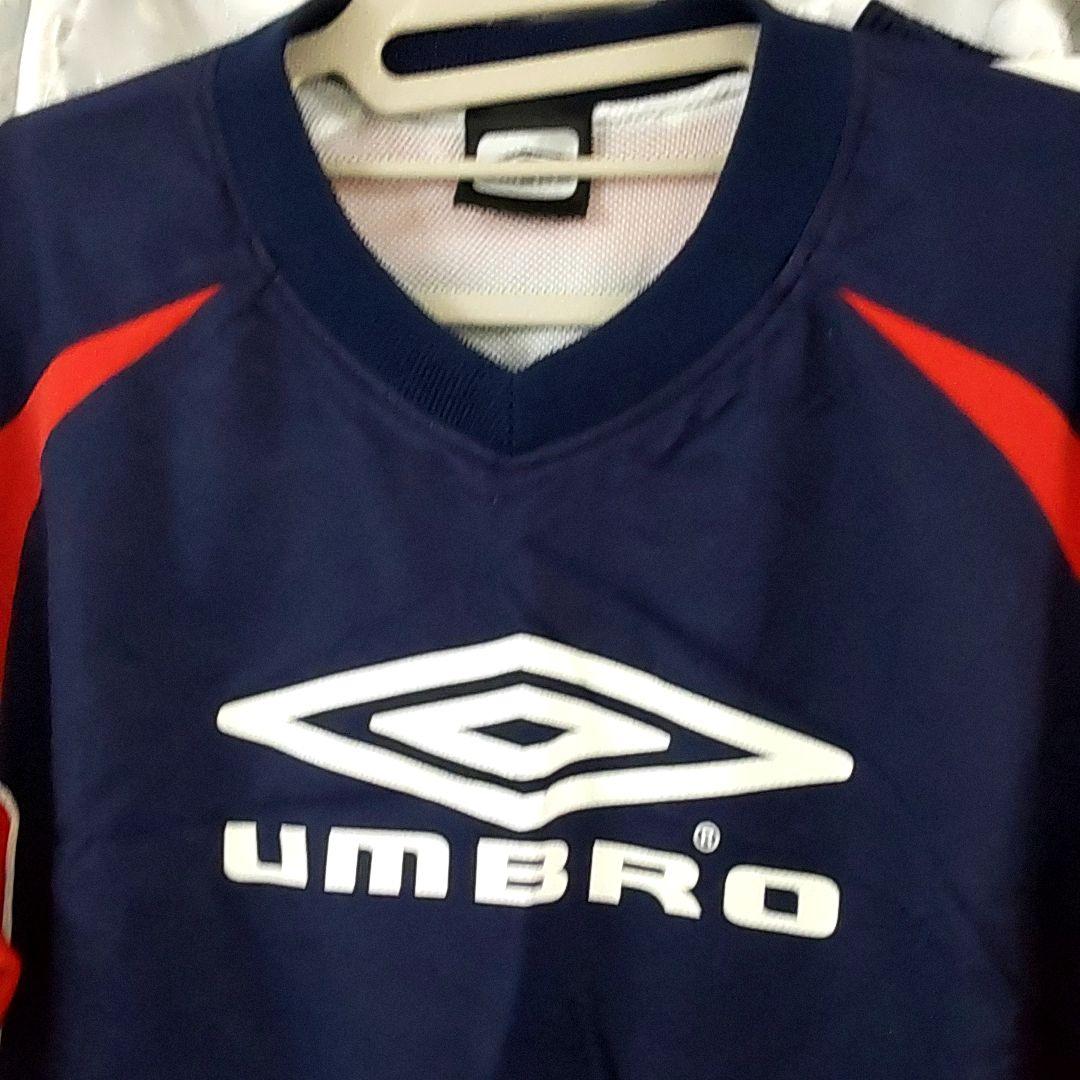 【フォロー割10%オフ】UMBRO ピステ上下 ネイビー/レッド(中綿あったか)