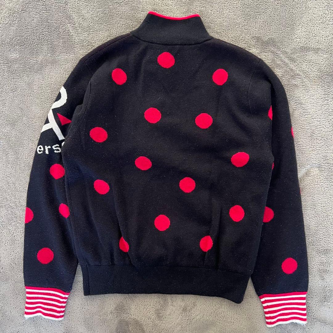 and per se アンパスィ　裏地付き　ブルゾン　ニット　レディース　ゴルフ