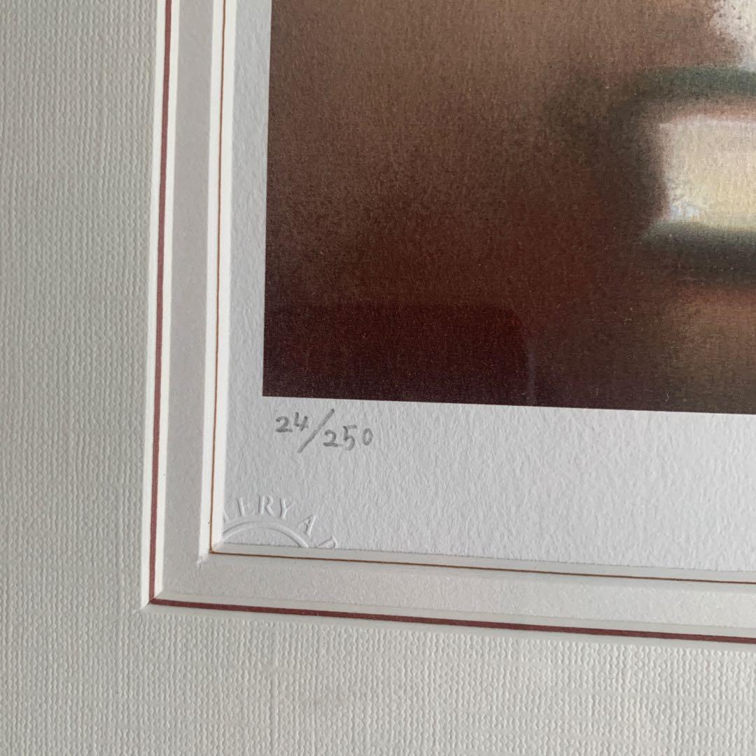 牧野千穂　「エドワードDの猫」　版画（ジクレー）