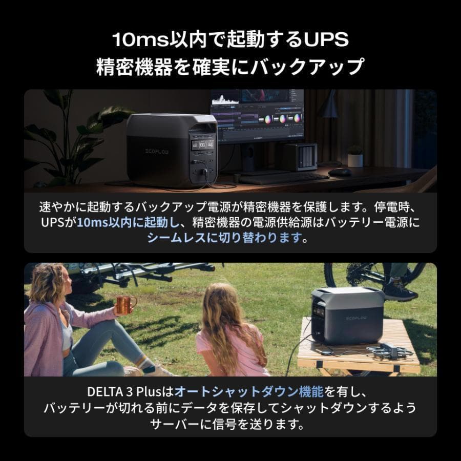 新品 ECOFLOW ポータブル電源 DELTA 3 1024Wh