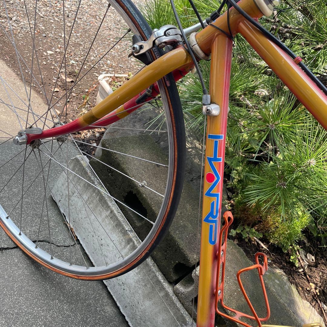 前橋市タキザワサイクルHARPロードバイク レッド/ゴールド