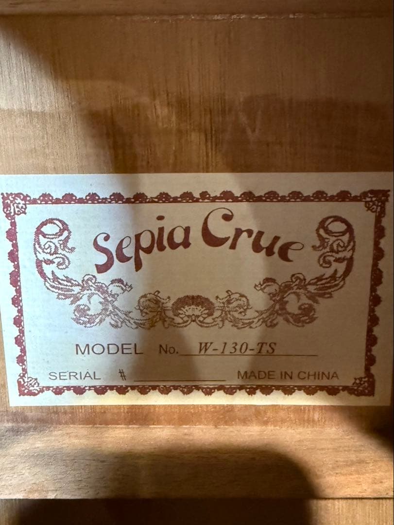 【送料込み】セピアクルー　W-130-TSアコースティックギター サンバースト