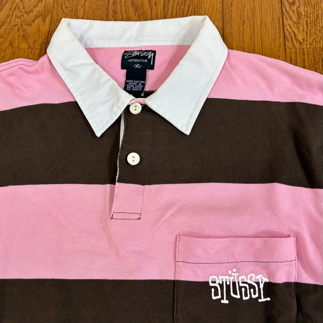 Stussy ストライプ ラガーシャツ XL