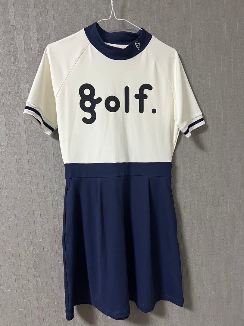 8G SHOOT ゴルフワンピース ネイビー/ホワイト
