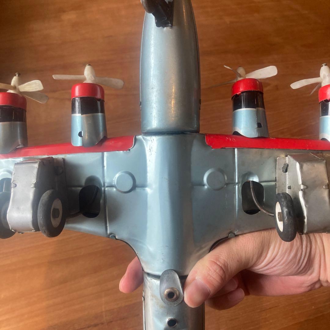 ブリキ　飛行機　ノースウェスト　DC4