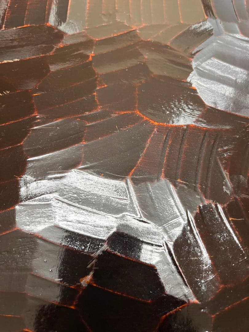 讃岐盆　讃岐彫り　四方盆 2枚　木製 お盆　漆塗　トレー　アンティーク　昭和