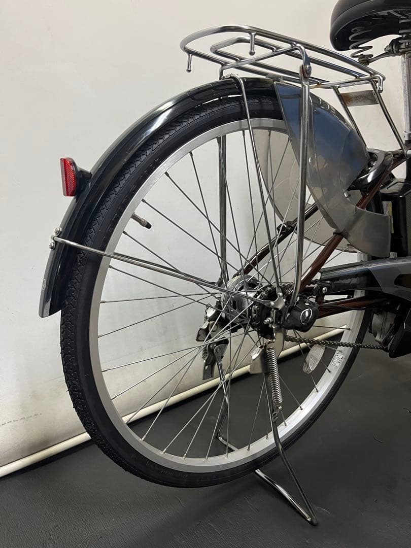 1年保証 送料無料　新型　ヤマハ　パスチア　26インチ　茶色　電動アシスト自転車