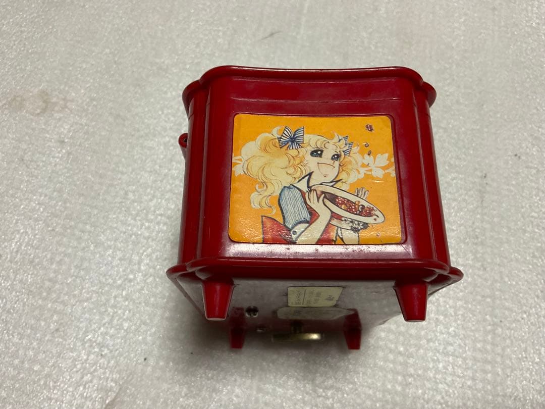 ポピー／キャンディキャンディオルゴール宝箱。プラスチック製【汚れあり】。