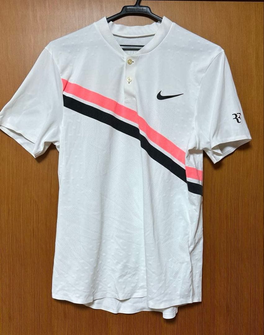 【廃番】フェデラーモデルナイキ　ヘンリーネックシャツ　RFシリーズ　Mサイズ
