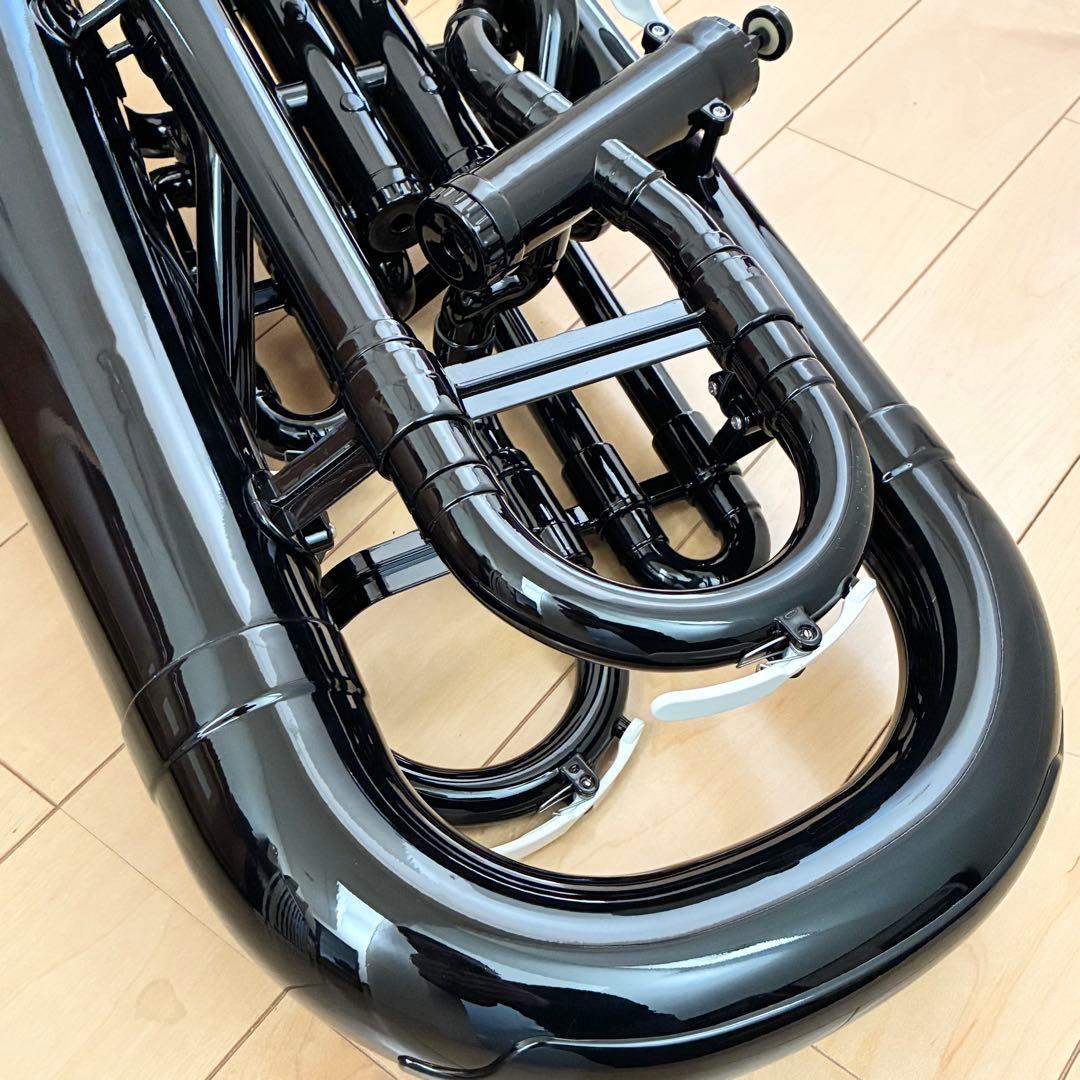 ZO EU-05 プラスチックユーフォニアム マウスピース,ソフトケース付 黒