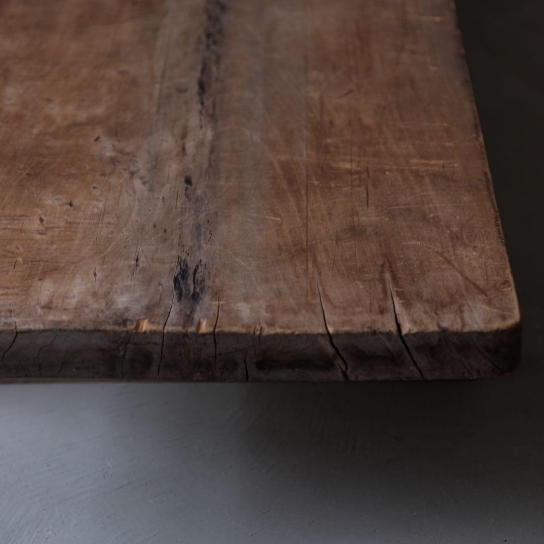 桜材 古い裁ち台　ローテーブル 座卓 文机 サイドボード テレビ台 花台 展示台