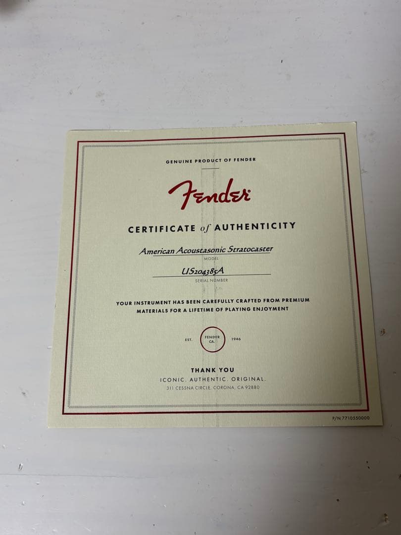 ギター Fender USA acoustasonic stratocaster