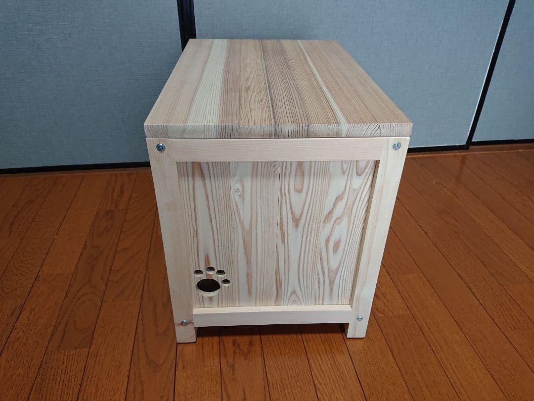 ⑯♥サイドテーブル★キャットハウス★小屋★無垢★ネコ★手作り猫ハウス