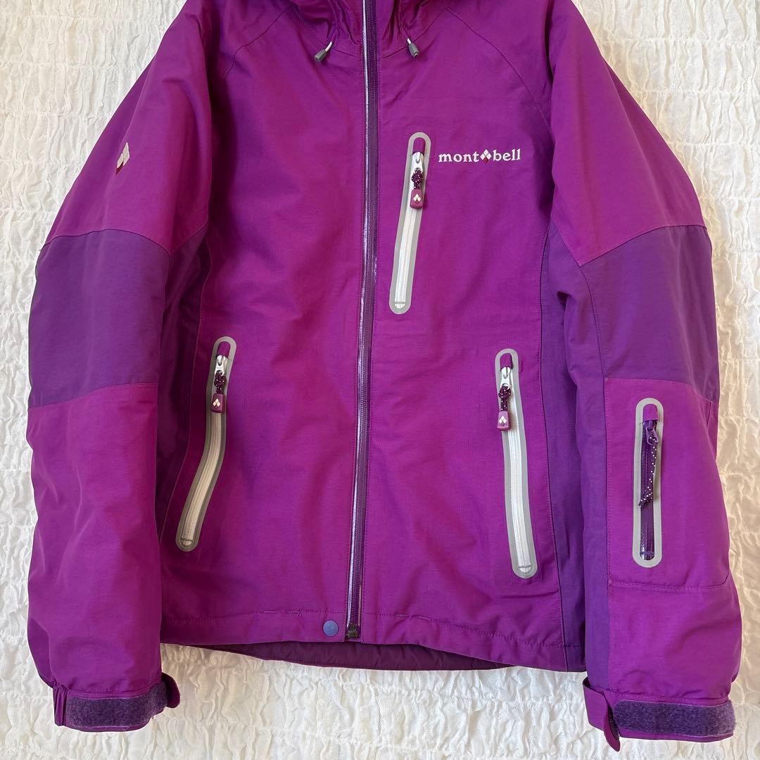 モンベル パウダーライト パーカ 中綿 フード ジャケット スキー アウトドア