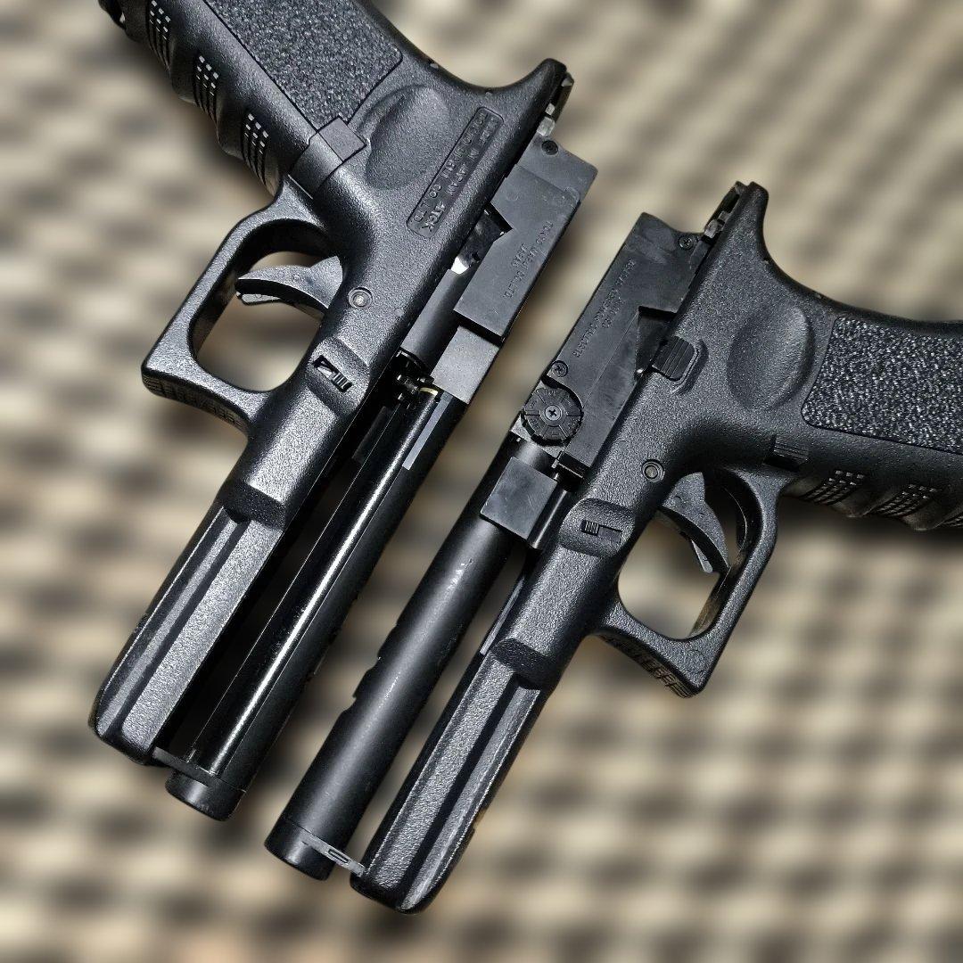 1 東京マルイ製　グロック18C　電動ハンドガン　二丁セット　ロングマガジン