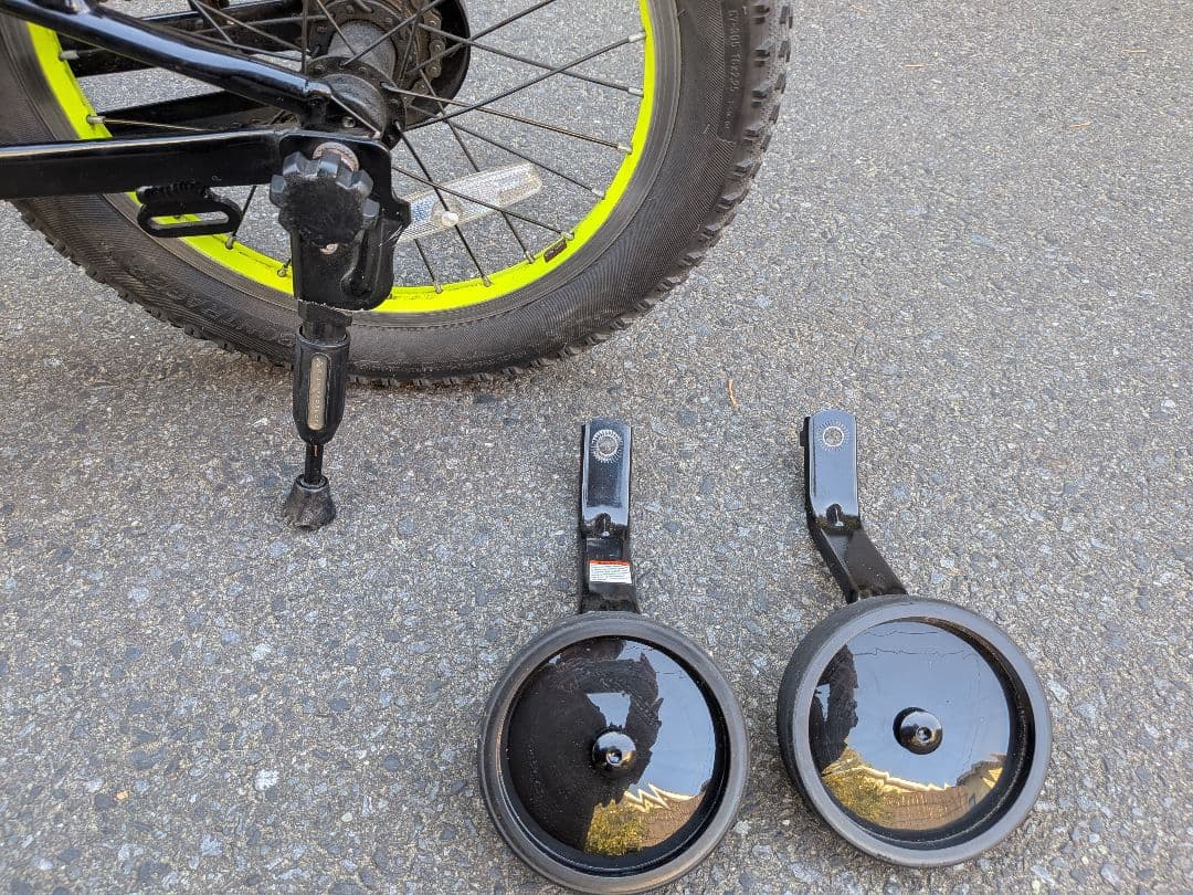 子供用自転車 16インチ Precaliber 身長99-117cm 黒/黄