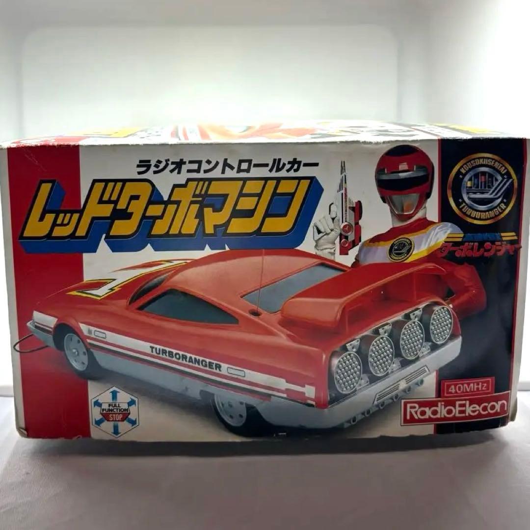 高速戦隊ターボレンジャー レッドターボマシン ラジコン ポピー 1989年当時物