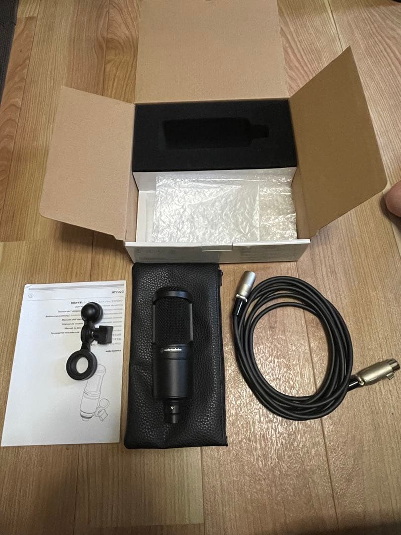 【箱汚れあり】audio-technicaAT2020コンデンサーマイク