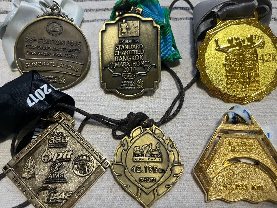 海外マラソンフル完走メダル　泰タイバンコクマラソンThai