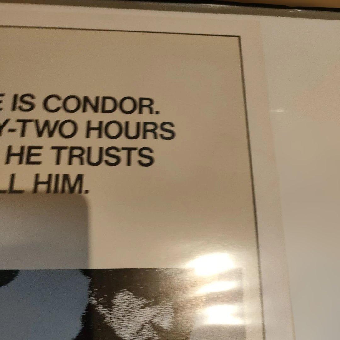 「コンドル」本国アメリカ版インサートサイズ　オリジナル映画ポスター