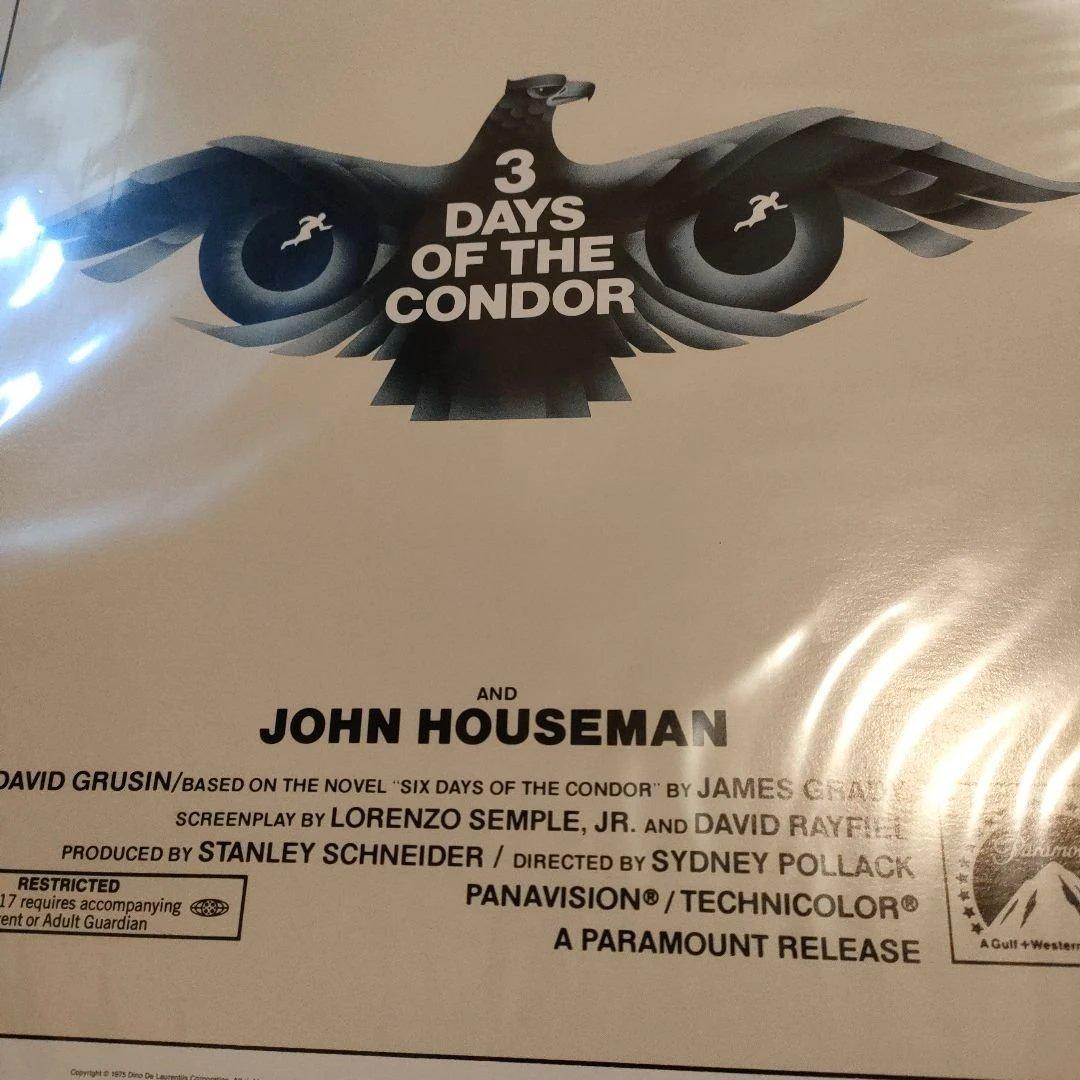 「コンドル」本国アメリカ版インサートサイズ　オリジナル映画ポスター