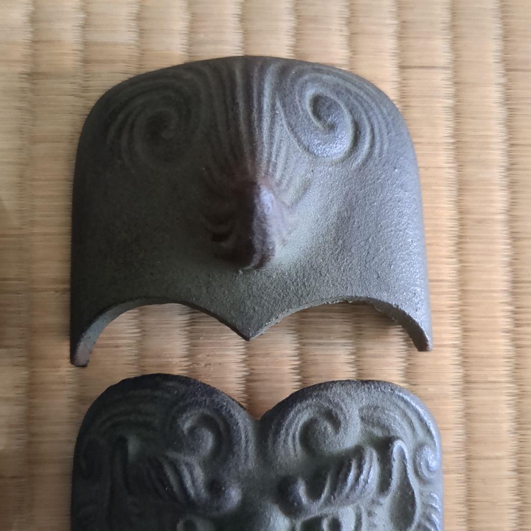 獅子　喫煙具　龍子作