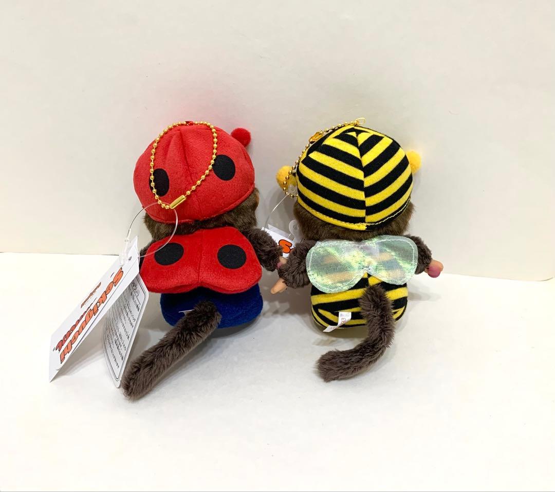 モンチッチ　みつばち　てんとう虫　顔でか　キーチェーン　2個セット　新品　レア